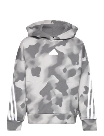 J Fi Aop Hd Tops Sweatshirts & Hoodies Hoodies Grey Adidas Sportswear