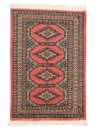 Pakistan Buchara 2Ply Teppich Orientalischer Braun/Rot (Wolle, Pakistan)