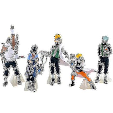 5 stk. Naruto Kakashi Sasuke Anime Samlingsfigur Legetøj[D]