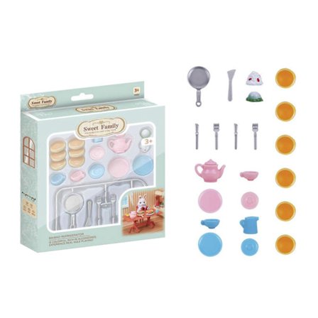Lege Køkken Legetøj Muffin Legetøj Til Småbørn Tekande Mad Legetøj Morgenmad Legetøj Service Legetøj Legehus Legetøj[D]