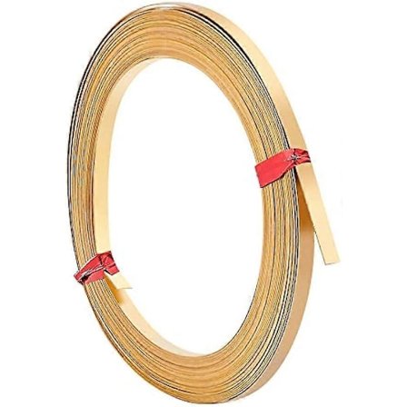 6 m 30 Gauge Messing Flad Facet Wire 3 mm Bred Flad Smykkewire til DIY Smykkefremstilling Stenindpakning