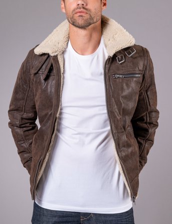 Jofama Axel Classic Pile Suede Jacket - Brown - 56