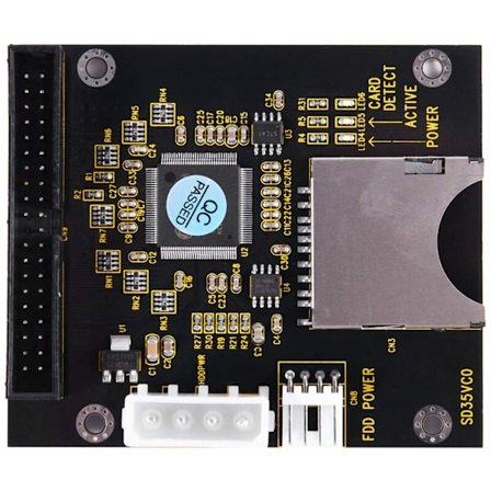 SD SDHC SDXC MMC-kort till IDE 40-stifts 3,5-tums hane-adapter