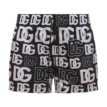Dolce & Gabbana, Swimming trunks Czarny, Mężczyzna, Rozmiar: L