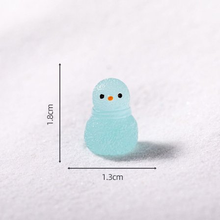 Snow King Dekoration Snowman Ornament LJUSBLÅ