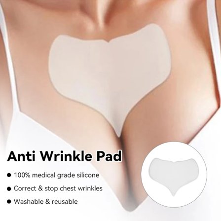 1 stk. Silikone Anti-rynke Brystpude Genanvendelig Anti-aging Brystløft Transparent Rynkefjernelsespude Hudpleje Sticker