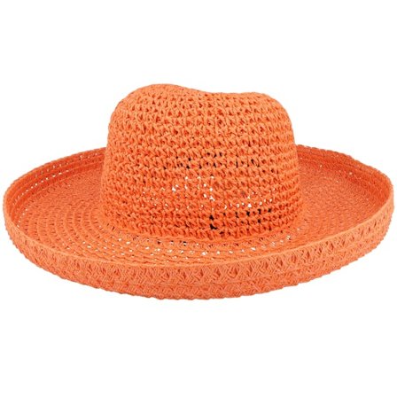Seeberger - Arancia straw Cappello - Paper Straw Bolero Papaya Straw Hat @ Hatstore