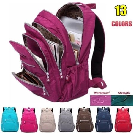 Klassisk Teenage Nylon Rygsæk Casual Rejse Laptop Skole Taske til Mænd Kvinder Ny Mode