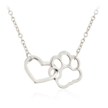 Necklace - Paw - Heart