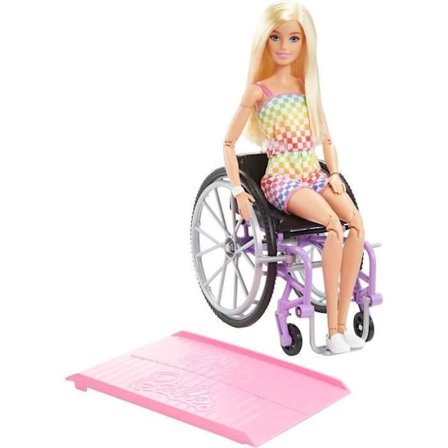 Barbie - Barbie Blonde rullstol - docka - 3 år och +
