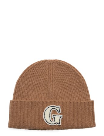 G Badge Beanie Beanie Brown GANT