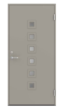 Swedoor C7060 Ytterdörr ljusgrå (S 3502-Y) 988x2080 mm, Dörrar