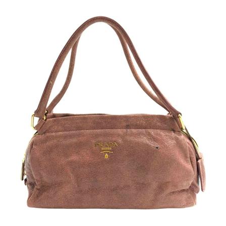 Prada Vintage Pre-owned Leather Shoulder Taske Pink, Dame Vintage Tasker, Størrelse: ONE Size