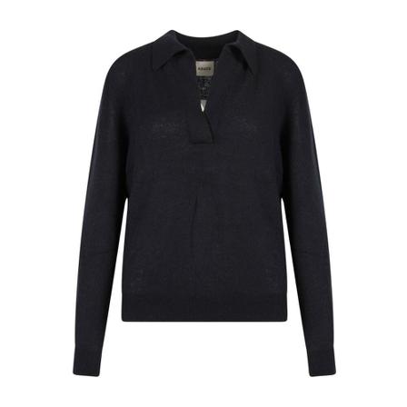Khaite, V-neck Knitwear Zwart, Dames, Maat:M