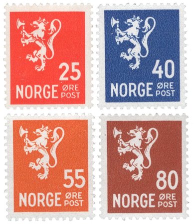 Norge 1946 - AFA 333/336 - Postfrisk