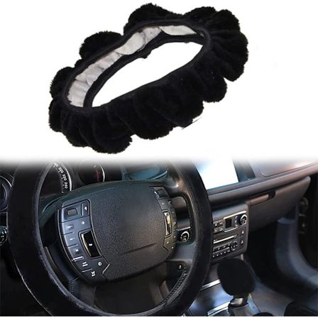 Deksel til ratt i plysj