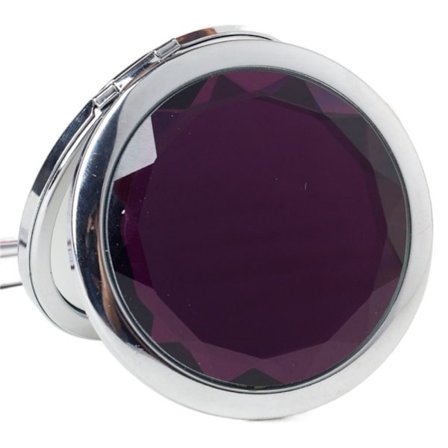 Kosmetisk speil Krystall sminkespeil SVART