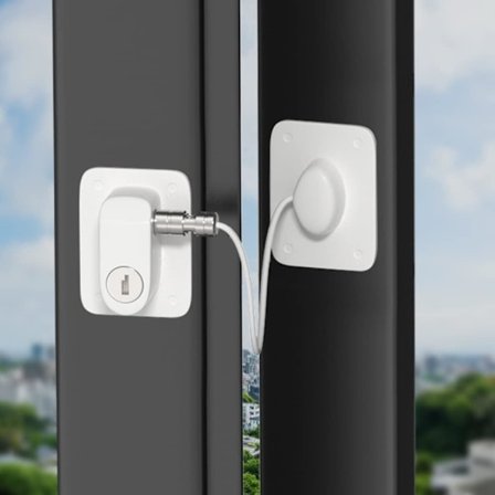 Fönsterlås med lim AOSITE 2-pack Uppgraderat smalt fönster