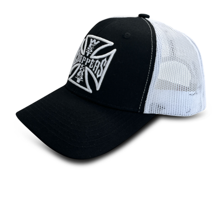 Cross Kappe West Coast Choppers OG Schwarz/Weiß Einheitsgröße