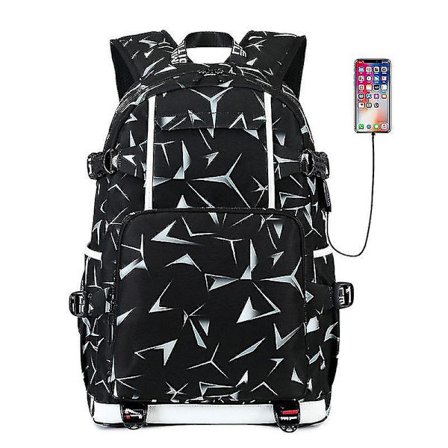 Waterproof Canvas Laptop Backpack With Usb