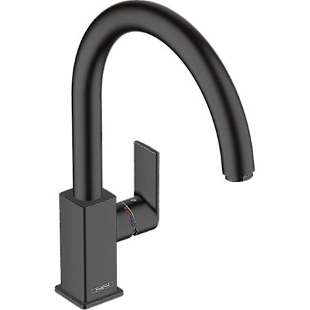 Fong Hansgrohe Vernis Shape M35 Etgrebs køkkenarmatur 210, 1jet, Mat Sort, 71871670