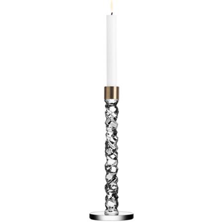 Orrefors Carat lysestage messing, 29,7cm. | KitchenOne