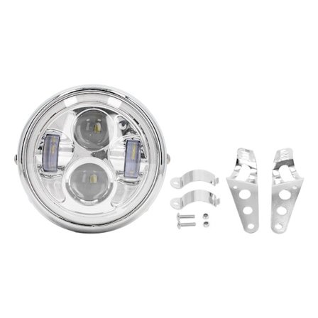 6,5 tommer motorcykel LED forlygte 12V Klar PC linse Vandtæt Stødsikker Frontlygte til scooter Street Bike