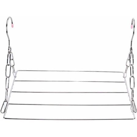 Sokketørrestativ, Rustfrit Stål Tørrestativ med 36 Vindsikre Klips Hængende Tøj Tørrestativ til Sokker, Underbukser, Tøj, Håndklæder (Ingen Klips)