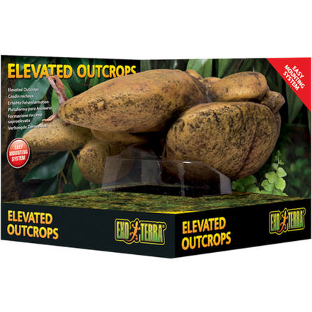 Exoterra - Elevated Outcrop - Solplattform Brun 14,5 x 17,5 cm - Reptil - Terrarium inventar - Terrarium-dekorasjoner - ZOO.no
