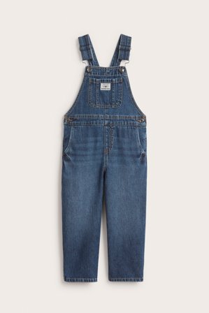 Kappahl | Hängselbyxor i denim | Mörk denim