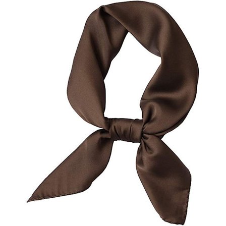 Dame Silke Lignende Ensfarvet Firkantet Olaof Tørklæde Mode Satin Hals Hår Bånd