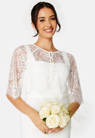 Bubbleroom Occasion Hollie Lace Jacket White Klær