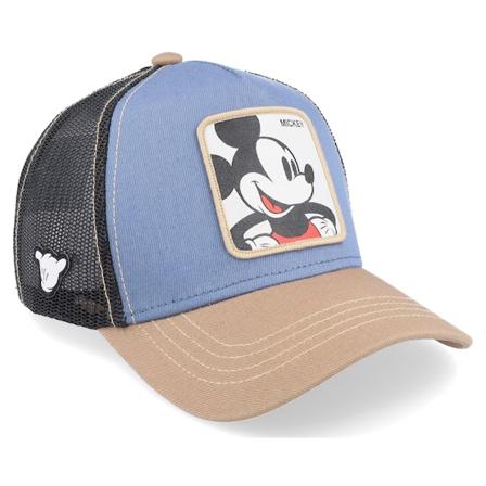 Capslab - Blå trucker Caps - Disney Mickey Mouse Blue/Black/Brown Trucker @ Hatstore