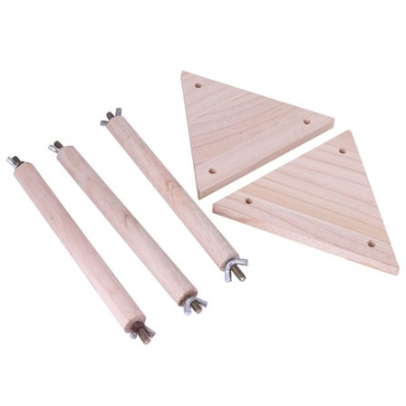 Fugle Trepinne Treplattform Naturtre Stativ Lekestang for Fugler