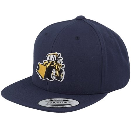 Kinder Kiddo Cap - Blau snapback Cap - Kinder Large Wheel Loader Patch Navy Snapback @ Hatstore