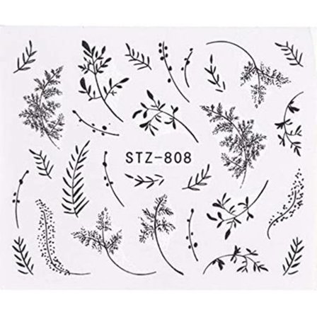 Vattendekaler - Växter - STZ-808 - För naglar