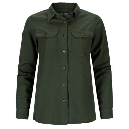 Amundsen Flannel Shirt Womens Olive