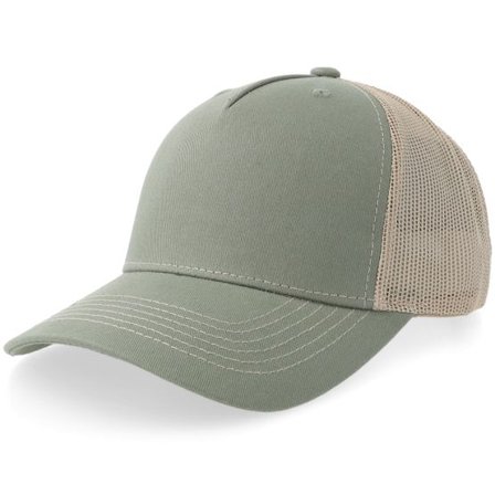 Equip - Grön trucker Keps - Loden Green/Khaki Mid A-frame Trucker @ Hatstore