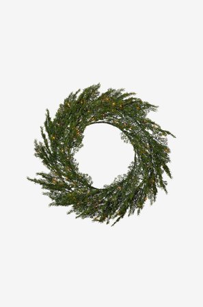 Star Trading - Kranssi Thuja 80 cm - Vihreä - Valoköynnökset - - Homeroom