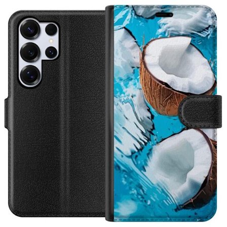 Kompatibel Tegnebogsetui til Samsung Samsung Galaxy S25 Ultra Kokosnødde Pool Sommer Hav Strand