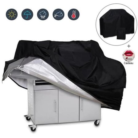 {NT} Grilltrekk Large XXL 190x71x117cm BBQ Beskyttelsestrekk Vanntett Anti-UV/Anti-vann Grilltrekk med gave