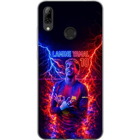 Yhteensopiva Puhelinkuori Huawei P smart 2019 Viktor Gyökeresin muotokuva Arsenal-paita päällä, jossa intensiivinen katse ja tumma dramaattinen tausta