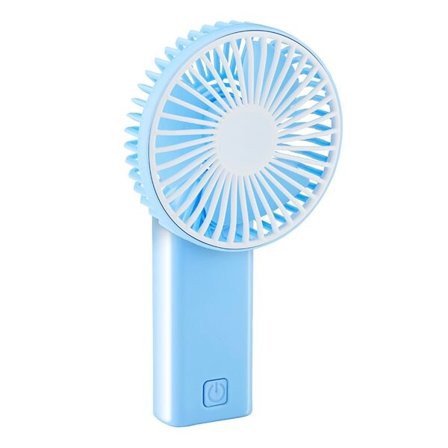 Håndholdt ventilator med kompakt design og nem knapbetjening