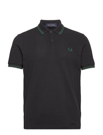 Twin Tipped Fp Shirt Polos Short-sleeved Musta Fred Perry