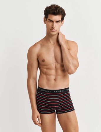 GANT Striped Trunk 3-Pack Gift Box - Black - XXXL