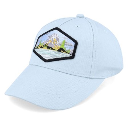 Wild Spirit - Blå adjustable Keps - Kids Island Patch Powder Blue Organic Adjustable @ Hatstore