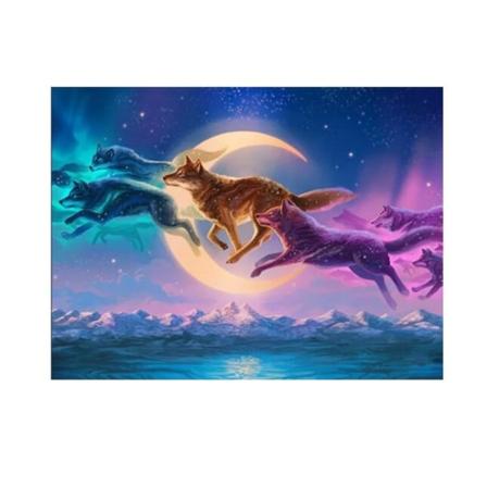 5D DIY Romanttinen susieläimen diamond painting (L006) A