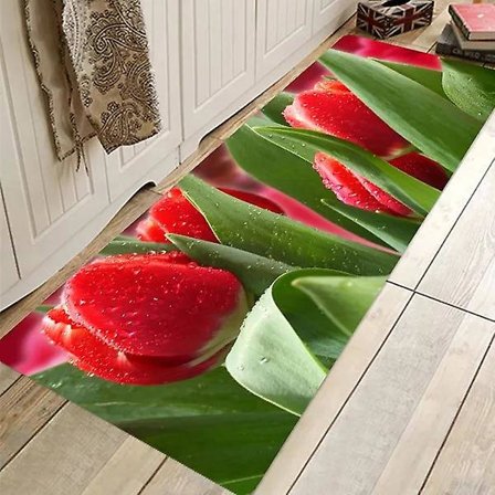 Kök Golvmatta Hem Entré Dörrmatta Lyx Dekoration Matta för Vardagsrum Anti-Slip Badrum Matta Hallway Långa Mattor