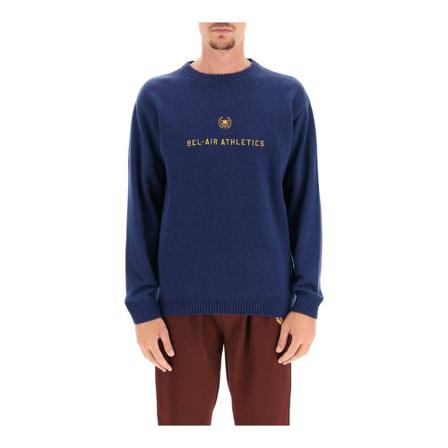 Bel-Air Athletics academy crest sweater Blå, Herre