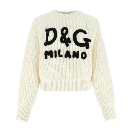 Dolce & Gabbana, Knitwear Beżowy, Kobieta, Rozmiar: S